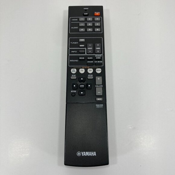 Genuine Yamaha RAV435 WW51070 Home Theatre Remote Control Black TESTED - Picture 1 of 5